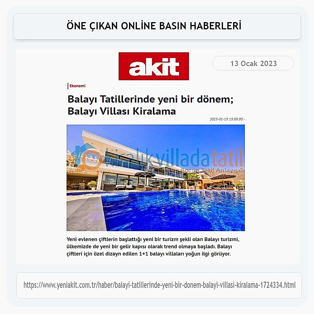 Balayı Tatillerinde Yeni Bir Dönem